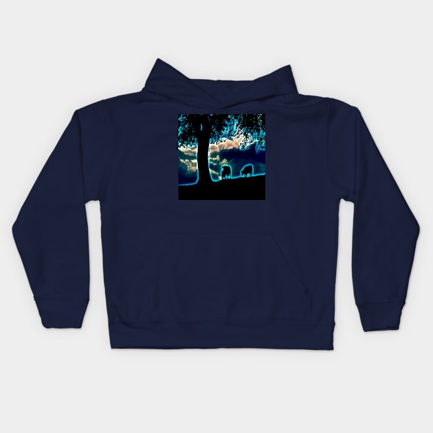 HEADING HOME Kids Hoodie by JOHN COVERT ILLUSTRATIONS